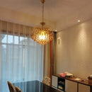 Axyaa Retro Crystal Ceiling Chandelier for Home Decor Lighting