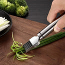 Axyaa Green Onion Slicer & Vegetable Cutter - Stainless Steel Kitchen Gadget