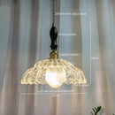 Axyaa Modern Wood Handle LED Pendant Light Fixtures for Dining Room