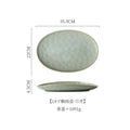 Axyaa Oval Sashimi Plate, High-End Ceramic Tableware for Fish Barbecue