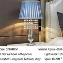 Axyaa Crystal Table Lamp for Luxurious Living Room, Bedroom, Study with LED Light