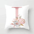 Axyaa Sweet Pink Alphabet Pillowcase for Home Decor