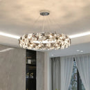 Axyaa Circle Butterfly Crystal LED Pendant Lights - Modern Minimalist Luxury Lighting