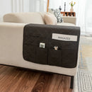 Axyaa Armrest Pad Storage Layer Modern Sofa Cover Khaki Gray