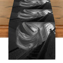 Axyaa Halloween Ghost House Table Runner - Indoor Outdoor Home Dining Decoration