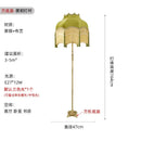 Axyaa Vintage Tassels Floor Lamp LED E27 Copper Art Deco Standing Light