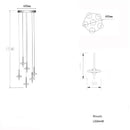 Axyaa Crystal Chandelier: Modern Loft Villa Staircase Dining Room Lighting