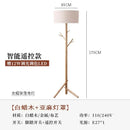 Axyaa Wabi-sabi Wood Floor Lamp with Coat Rack and LED E27 Light