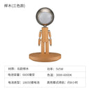 Axyaa Moon Penalty Wood Desk Lamp USB Rechargeable Stepless Dimming Bedroom Bedside