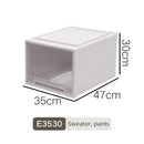 Axyaa Closet Organizer Storage Bins with Lid: Desktop Box for Clothes, Socks, Underwear