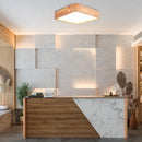 Axya Nordic Wood LED Ceiling Light for Living Room Bedroom Fixture