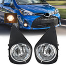 Axyaa Car Fog Lamps Halogen LED DRL Headlights for Toyota Yaris 2014-2017 US Model