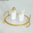 Axya Metal Acrylic Cake Stand Decorative Dessert Tray