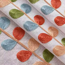 Axyaa Embroidered Valance Curtain Rod Pocket White Small Kitchen Home Decor