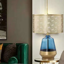 Axyaa Nordic Blue Table Lamp LED Desk Light for Living Room, Bedroom, and Hotel