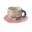 Cute Cat Coffee Cup Set by Axyaa
