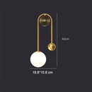 Axyaa Flute Glass Vanity Light Sconce Wall Fixture for Bathroom Bedroom Hallway