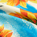 Nordic Sunflower Cotton Linen Pillowcase by Axyaa - Soft Cushion Cover for Home Sofa