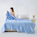 Axyaa Summer Cool Quilt Cold Silk Solid Color Single Double Air Conditioner Quilt
