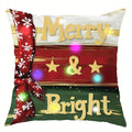 Axyaa LED Luminous Pillowcase - Snowman & Christmas Tree Design for Home Decoration & Gifts