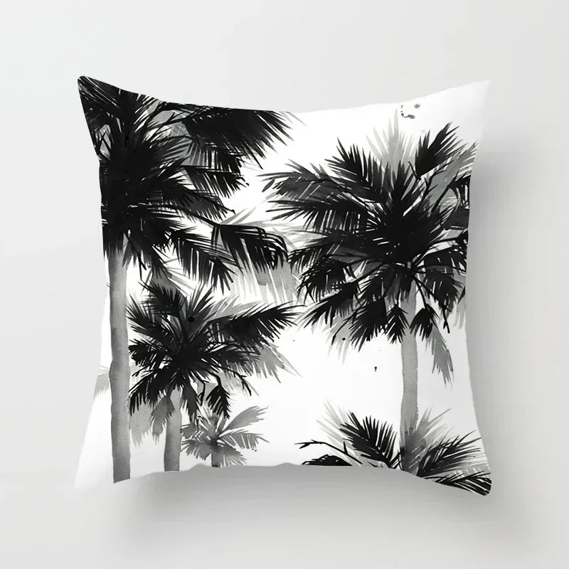 Axyaa Black and White Nordic Style Car Pillowcase Sofa Pillow Cover
