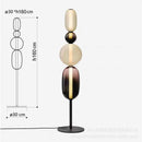 Axyaa Creative Glass LED Floor Lamp for Living Room, Bedroom, Study - Indoor Candy Chandelier