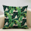 Exotic Tropical Leaf Pattern Pillow Covers by Axyaa - Perfect for Sofa, Bedroom, and Car