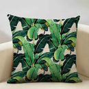 Exotic Tropical Leaf Pattern Pillow Covers by Axyaa - Perfect for Sofa, Bedroom, and Car