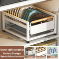 Axyaa Under Sink Organizer Sliding Drawer Storage Basket Shelves - Kitchen Cabinet Rack