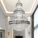 Luxury Crystal Villa Staircase Chandelier by Axyaa