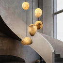 Axyaa Natural Marble Bedroom Chandelier - Designer Spanish Lighting for Restaurant, Hotel & Home