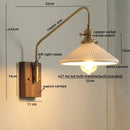 Axyaa Modern Copper Ceramic LED Wall Lamps for Bedroom Living Room Bar