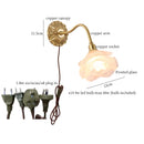 Axyaa Vintage Copper Glass LED Wall Light for Bedroom, Stair, Living Room