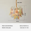 Axyaa Luxury Glass Pendant Lights - Colorful E14 Hanging Lamp for Living Room