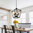 Axyaa Retro Lantern Chandelier Kitchen Island Pendant Light
