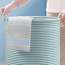 Axyaa Cotton Linen Laundry Basket | Large Capacity Storage Bag | Household Sundries Organizer