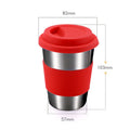 Axyaa 304 Stainless Steel Coffee Cup with Cover, Portable Travel Mug, 350ml