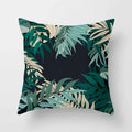 Axyaa Tropical Green Plants Pattern Cushion Cover for Sofas and Decor