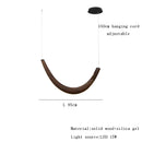 Axyaa Wood LED Pendant Light Luxury Chandelier for Living Room