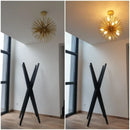 Axyaa Circular Dandelion LED Pendant Chandelier