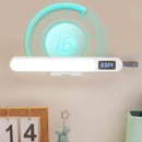 Axyaa LED Desk Clock Lamp: Rotatable Night Light for Bedroom Reading