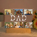 Personalized Acrylic Lamp with Photo & Text, Axyaa Bedroom Night Light Gift