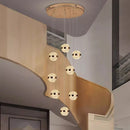 Axyaa Modern LED Ceiling Chandelier for Bedroom and Dining Room