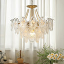 Axyaa French Crystal Chandelier for Home Living Room, Bedroom, and Dining Room