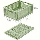 Axyaa Green Foldable Storage Baskets Set for Desktop Organization