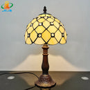 Peony Flower Desk Lamp Tiffany Style Axyaa Brand Hand-welded Metal Base E27 LED