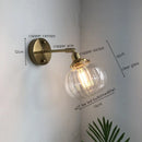 Axyaa Vintage LED Wall Light with Pull Chain Switch for Indoor Use