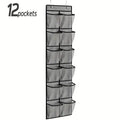 Axyaa Over the Door Shoe Organizer with 12/14 Large Breathable Pockets