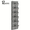 Axyaa Over the Door Shoe Organizer with 12/14 Large Breathable Pockets