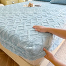 Axyaa Winter Flannel Fleece Bed Sheet - Double Bed Coral Fleece Fitted Sheet